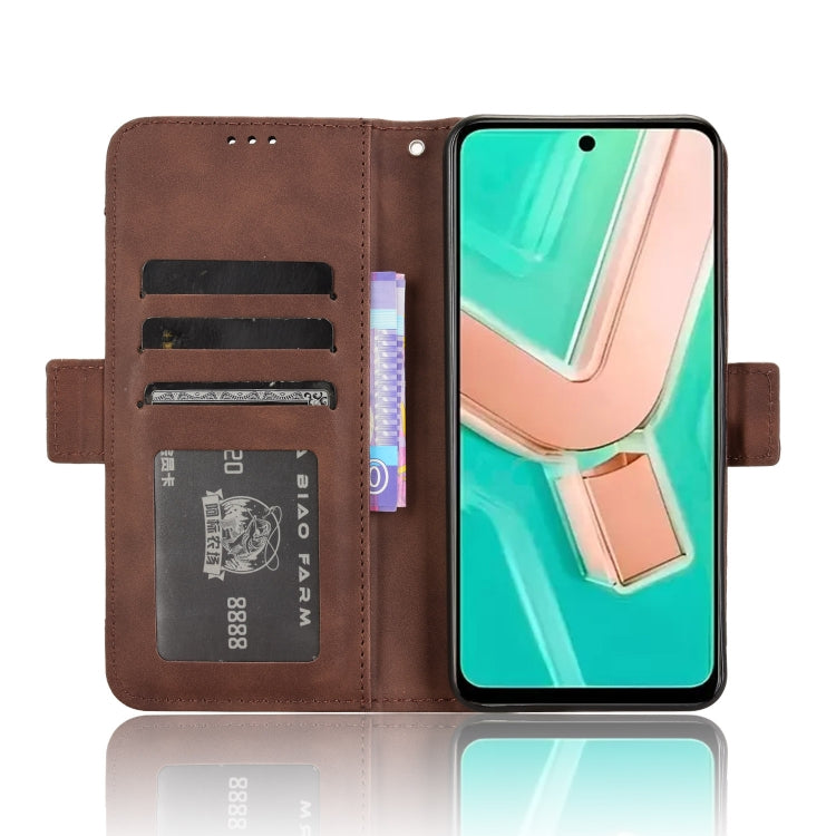 For vivo Y28 4G Skin Feel Calf Texture Card Slots Leather Phone Case