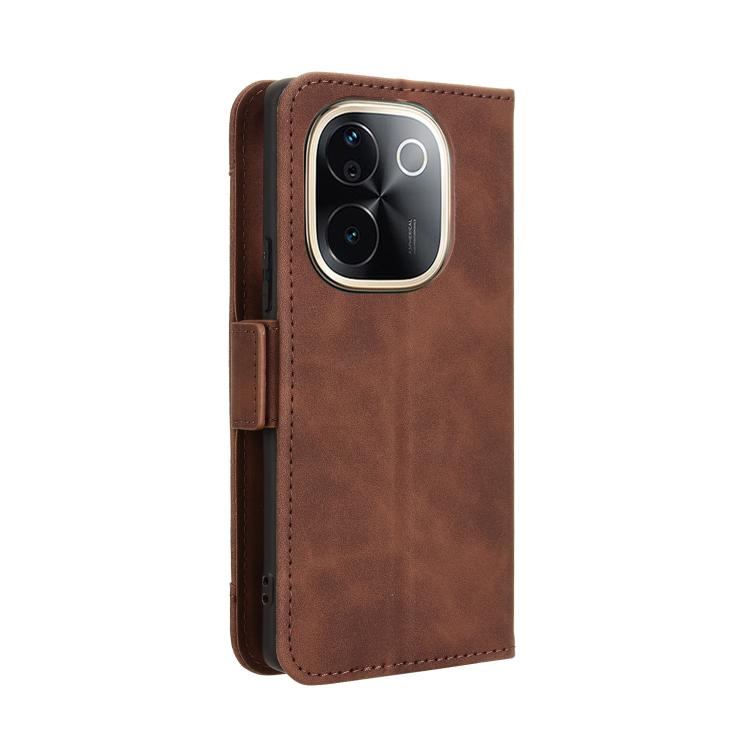 For vivo T3 Pro 5G / iQOO Z9S Pro 5G Skin Feel Calf Texture Card Slots Leather Phone Case