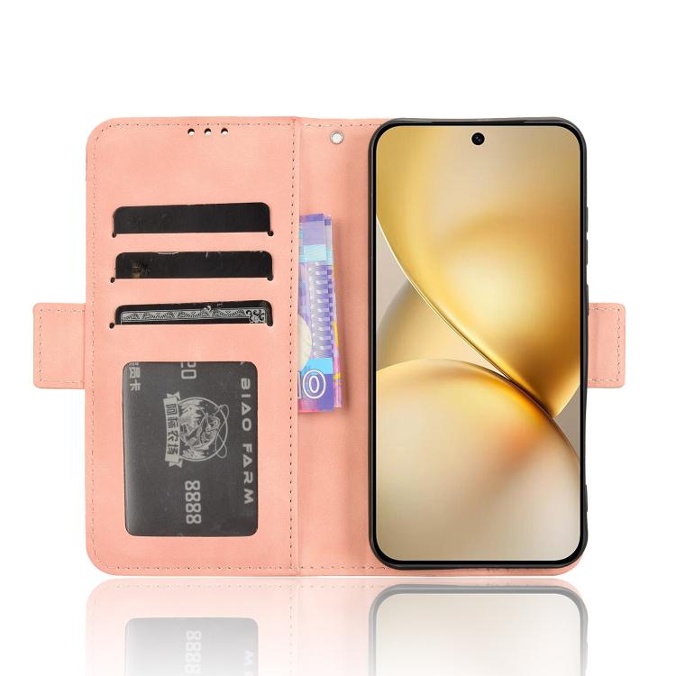 For vivo X200 5G Skin Feel Calf Texture Card Slots Leather Phone Case