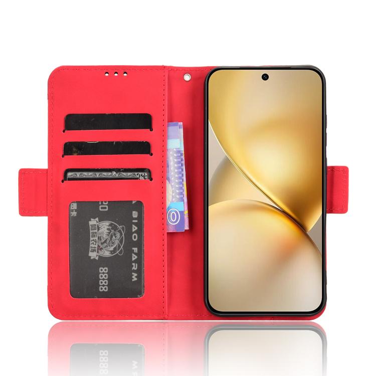 For vivo X200 5G Skin Feel Calf Texture Card Slots Leather Phone Case