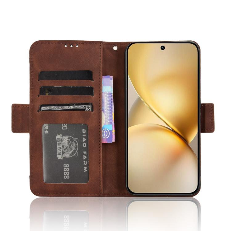 For vivo X200 5G Skin Feel Calf Texture Card Slots Leather Phone Case