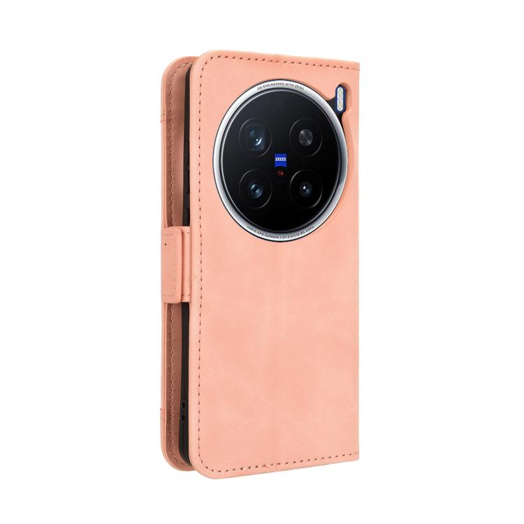For vivo X200 Pro 5G Skin Feel Calf Texture Card Slots Leather Phone Case