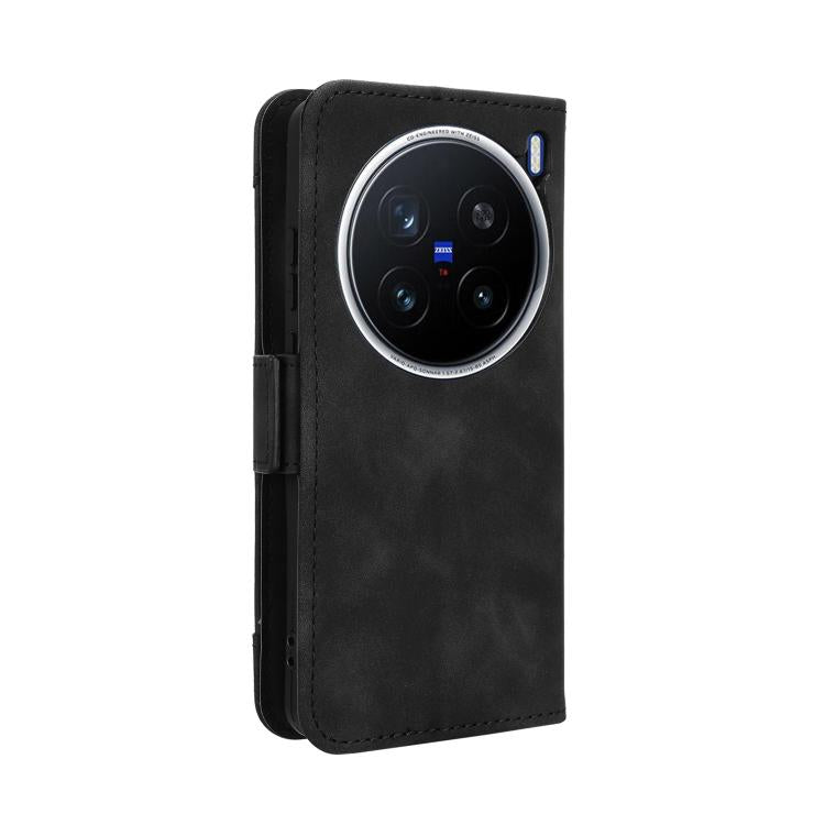 For vivo X200 Pro 5G Skin Feel Calf Texture Card Slots Leather Phone Case