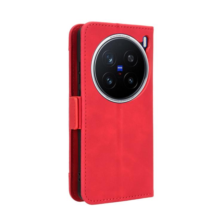 For vivo X200 Pro 5G Skin Feel Calf Texture Card Slots Leather Phone Case