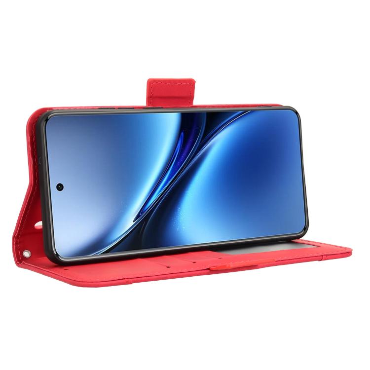 For vivo X200 Pro 5G Skin Feel Calf Texture Card Slots Leather Phone Case