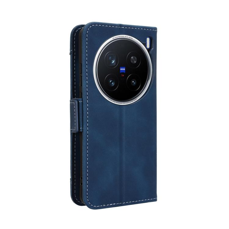 For vivo X200 Pro 5G Skin Feel Calf Texture Card Slots Leather Phone Case