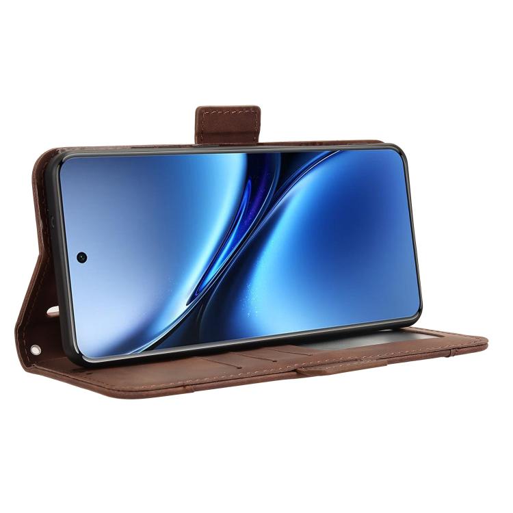 For vivo X200 Pro 5G Skin Feel Calf Texture Card Slots Leather Phone Case