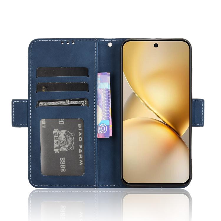 For vivo X200 Pro mini 5G Skin Feel Calf Texture Card Slots Leather Phone Case