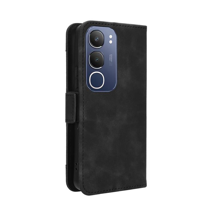 For vivo Y19s 4G Skin Feel Calf Texture Card Slots Leather Phone Case