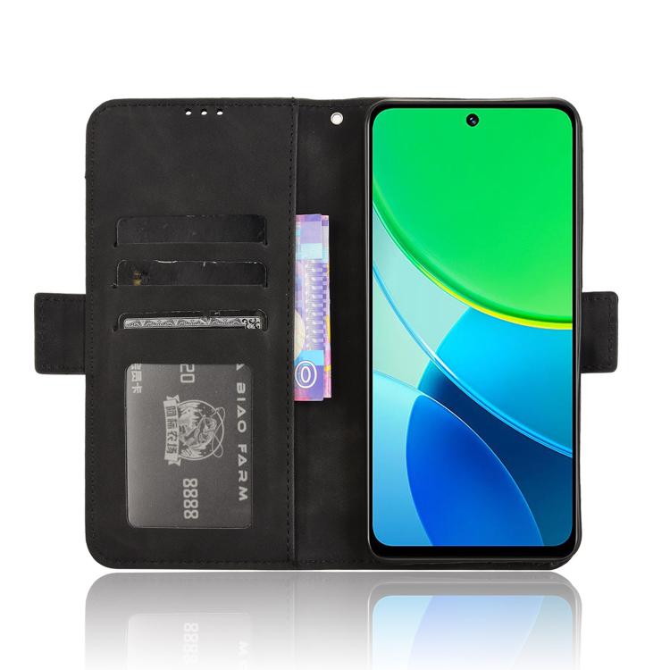 For vivo Y19s 4G Skin Feel Calf Texture Card Slots Leather Phone Case