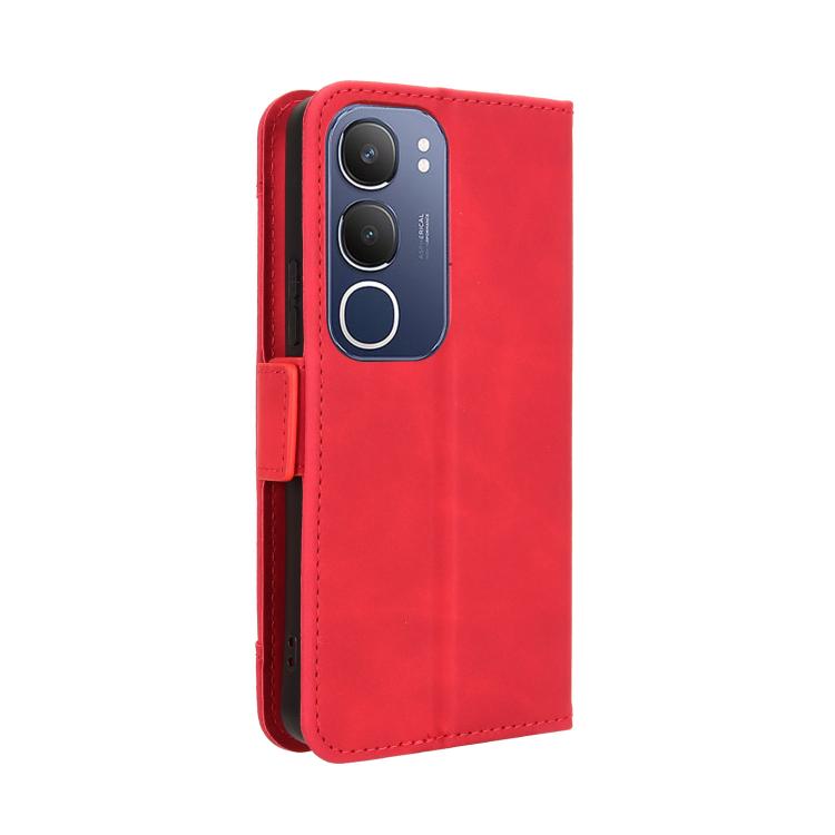 For vivo Y19s 4G Skin Feel Calf Texture Card Slots Leather Phone Case