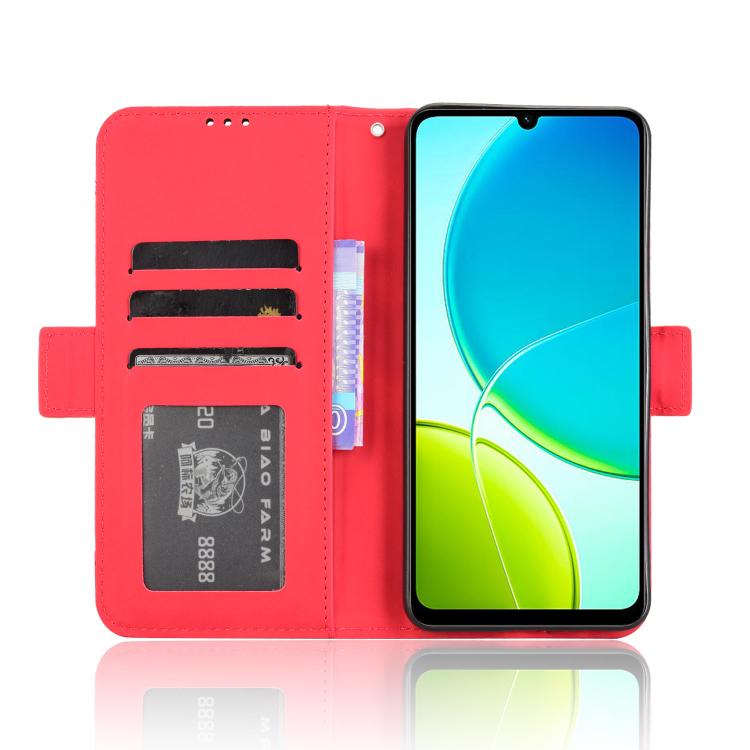For vivo Y04 4G / Y29s 5G Skin Feel Calf Texture Card Slots Leather Phone Case