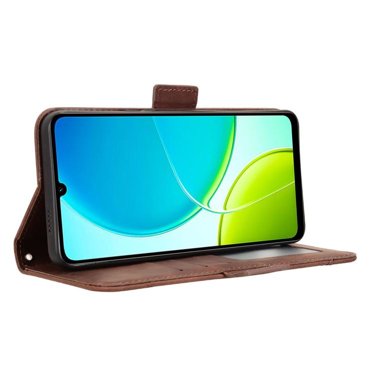 For vivo Y04 4G / Y29s 5G Skin Feel Calf Texture Card Slots Leather Phone Case
