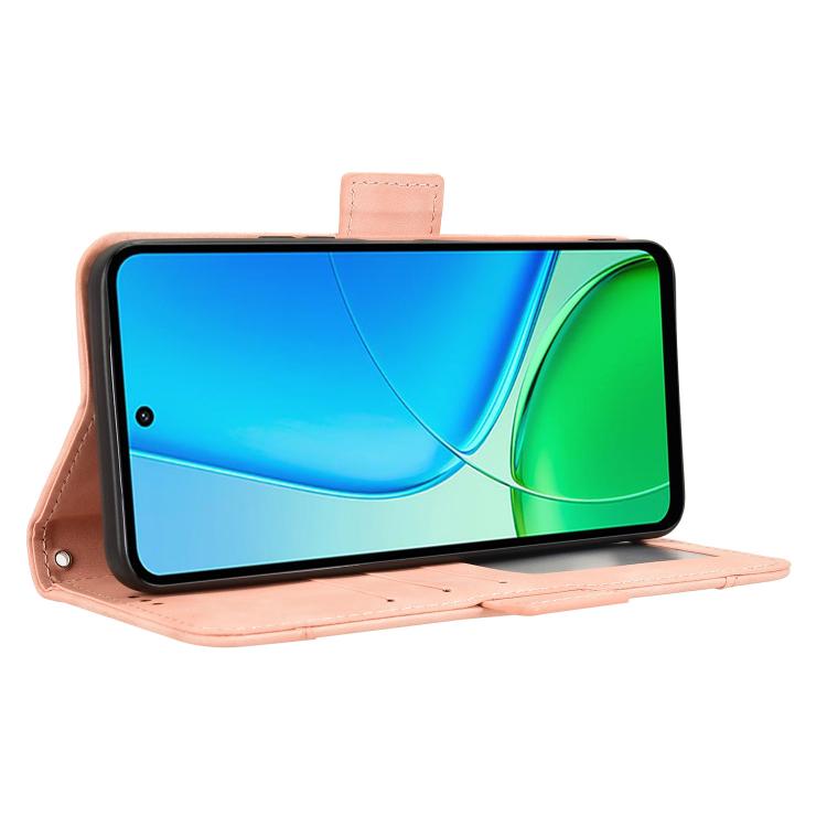 For vivo Y29 4G / T4x 5G Skin Feel Calf Texture Card Slots Leather Phone Case