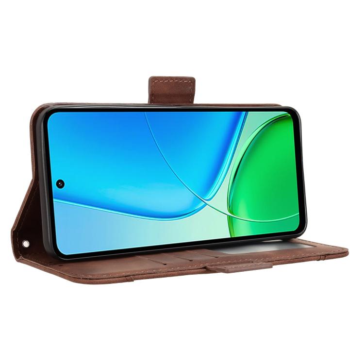 For vivo Y29 4G / T4x 5G Skin Feel Calf Texture Card Slots Leather Phone Case