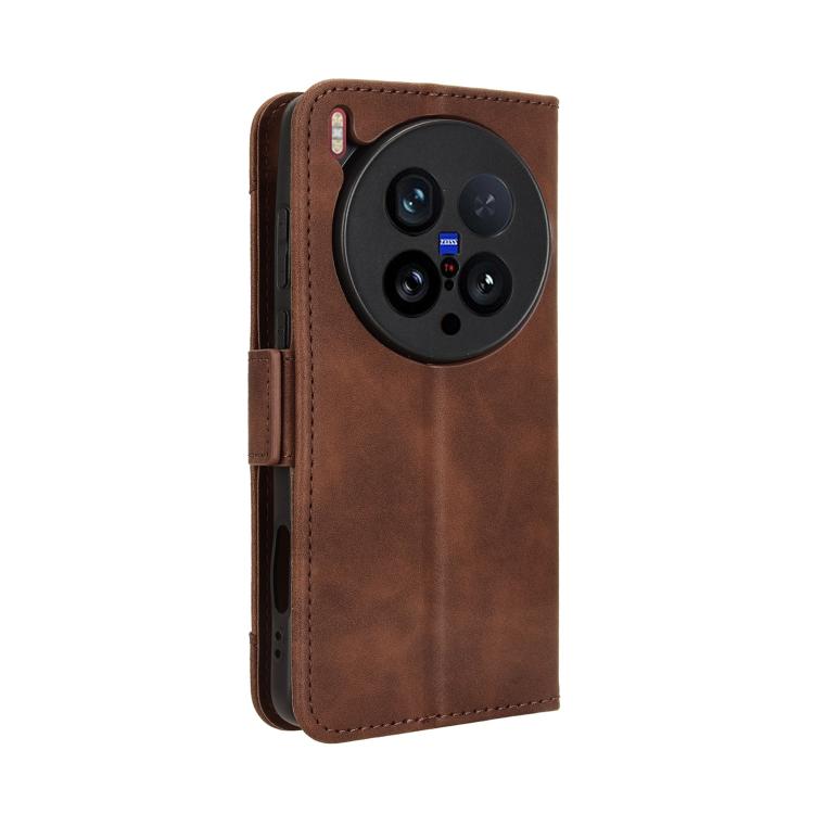 For vivo X200 Ultra 5G Skin Feel Calf Texture Card Slots Leather Phone Case