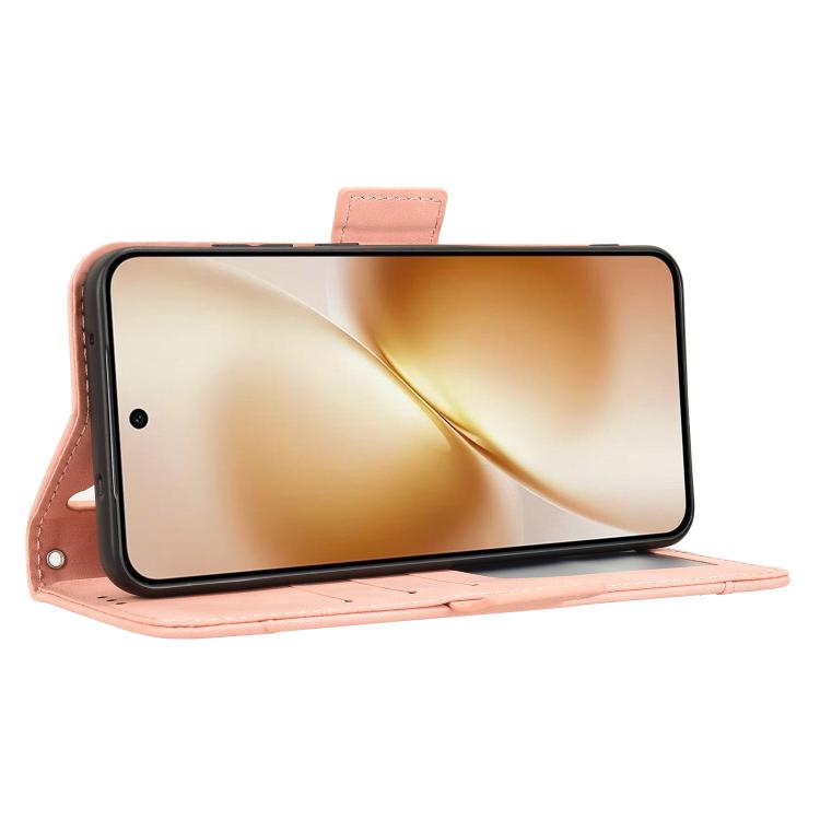 For vivo X200s 5G Skin Feel Calf Texture Card Slots Leather Phone Case