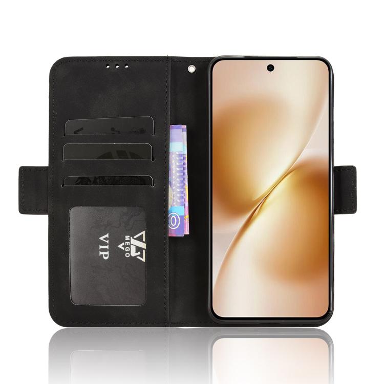 For vivo X200s 5G Skin Feel Calf Texture Card Slots Leather Phone Case