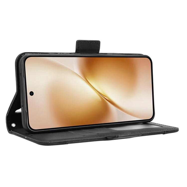 For vivo X200s 5G Skin Feel Calf Texture Card Slots Leather Phone Case