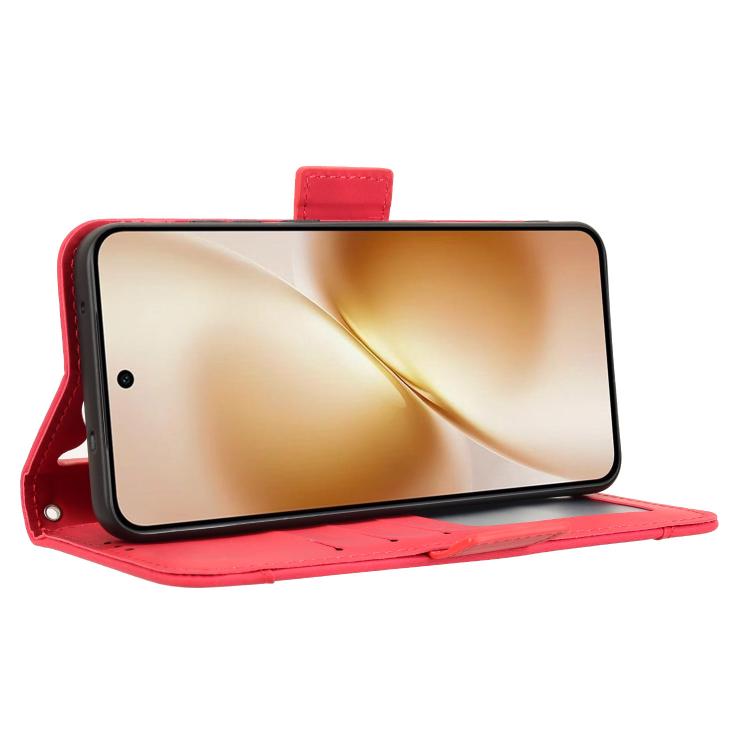 For vivo X200s 5G Skin Feel Calf Texture Card Slots Leather Phone Case