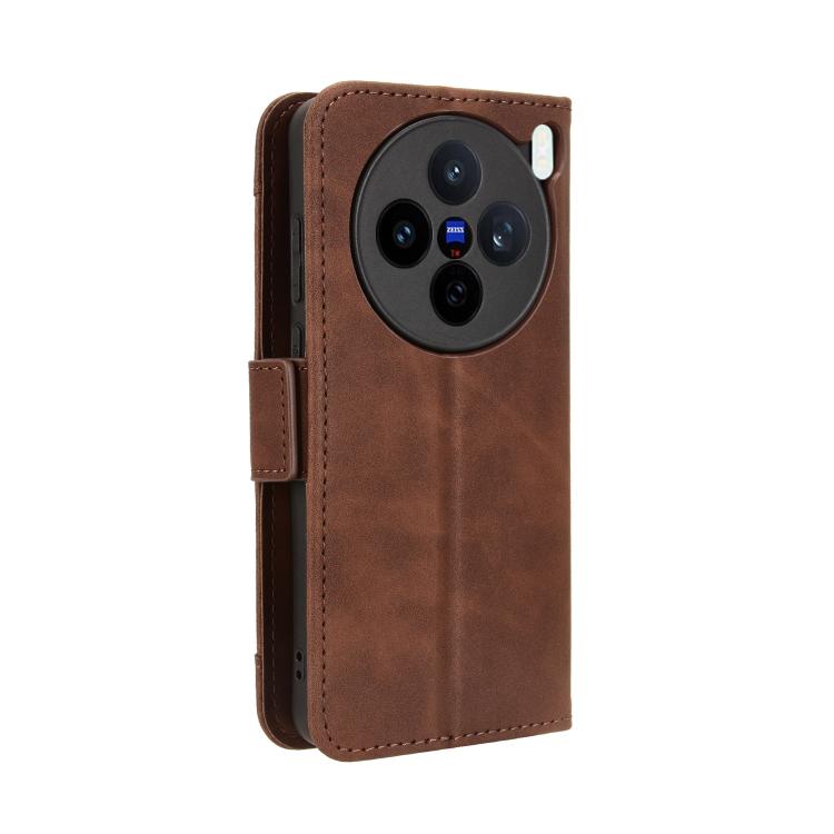 For vivo X200s 5G Skin Feel Calf Texture Card Slots Leather Phone Case
