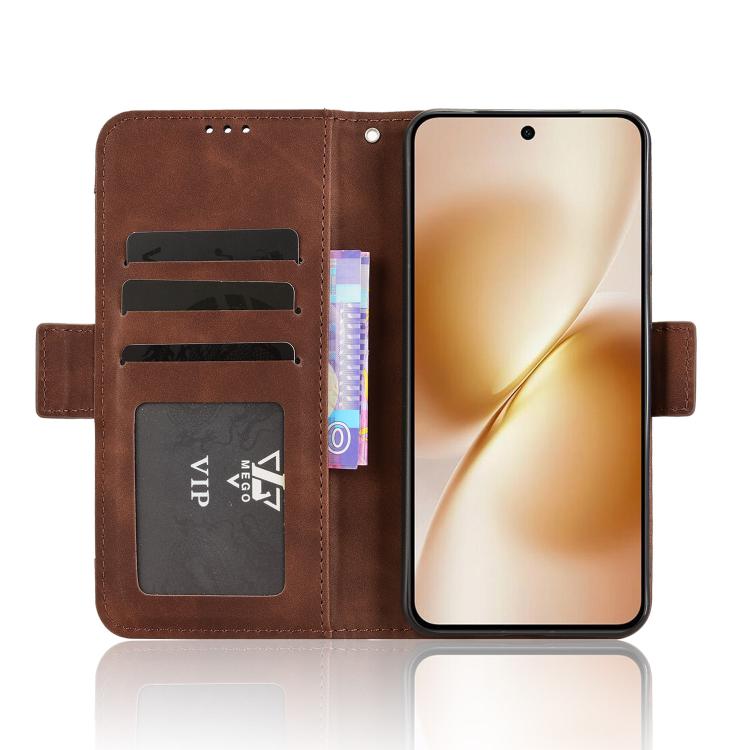 For vivo X200s 5G Skin Feel Calf Texture Card Slots Leather Phone Case