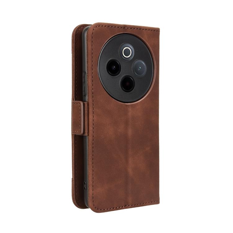 For vivo T4 5G / iQOO Z10 5G Global Skin Feel Calf Texture Card Slots Leather Phone Case