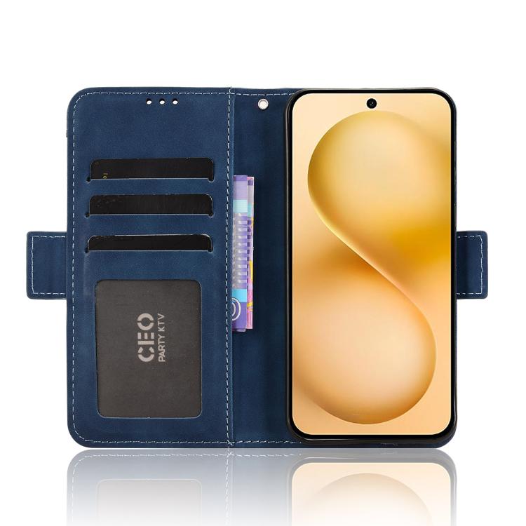 For vivo X200 FE / S30 Pro mini Skin Feel Calf Texture Card Slots Leather Phone Case