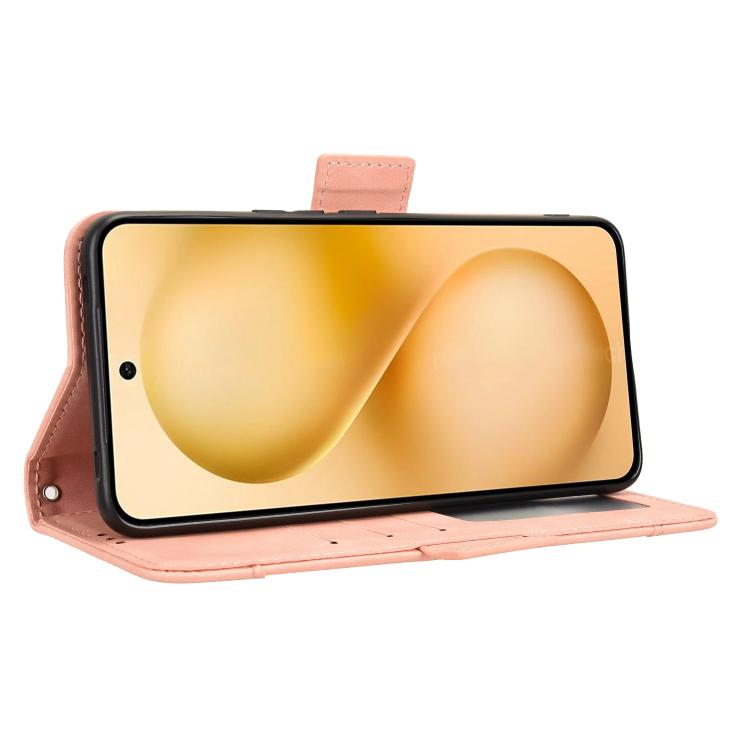For vivo V60 5G Skin Feel Calf Texture Card Slots Leather Phone Case