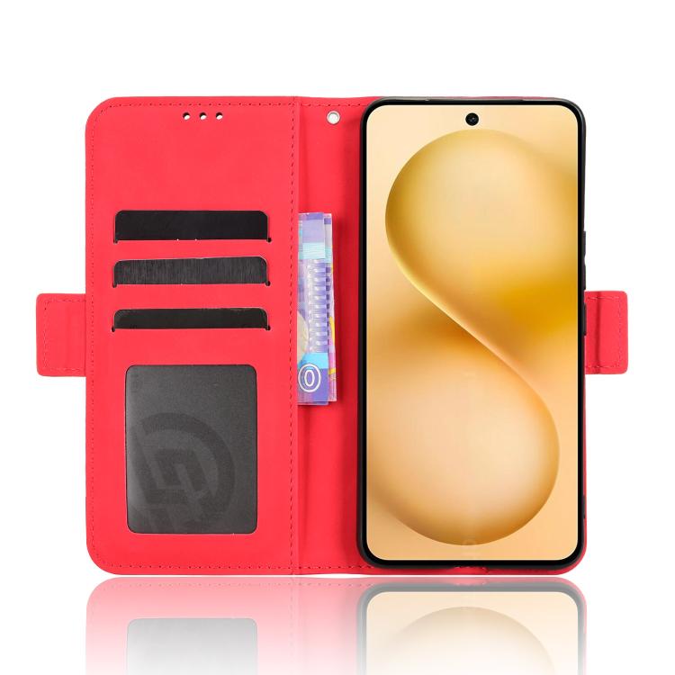 For vivo V60 5G Skin Feel Calf Texture Card Slots Leather Phone Case