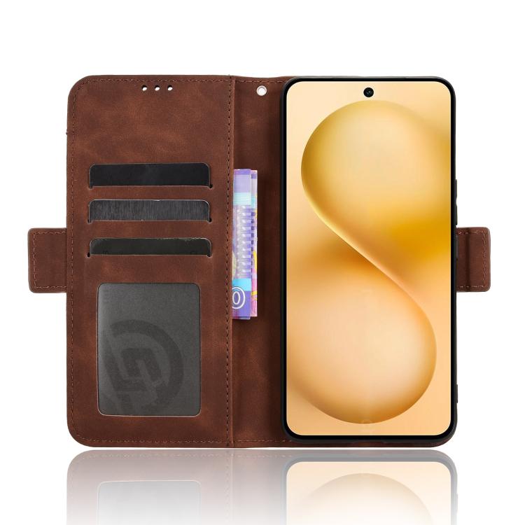 For vivo V60 5G Skin Feel Calf Texture Card Slots Leather Phone Case