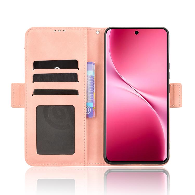 For vivo V60 Lite 4G / 5G Skin Feel Calf Texture Card Slots Leather Phone Case