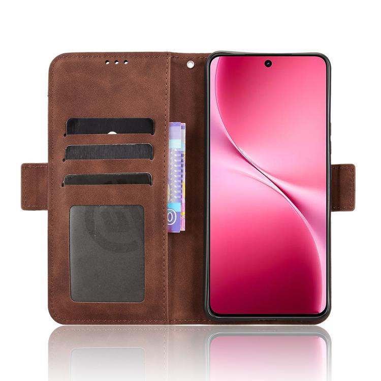 For vivo V60 Lite 4G / 5G Skin Feel Calf Texture Card Slots Leather Phone Case