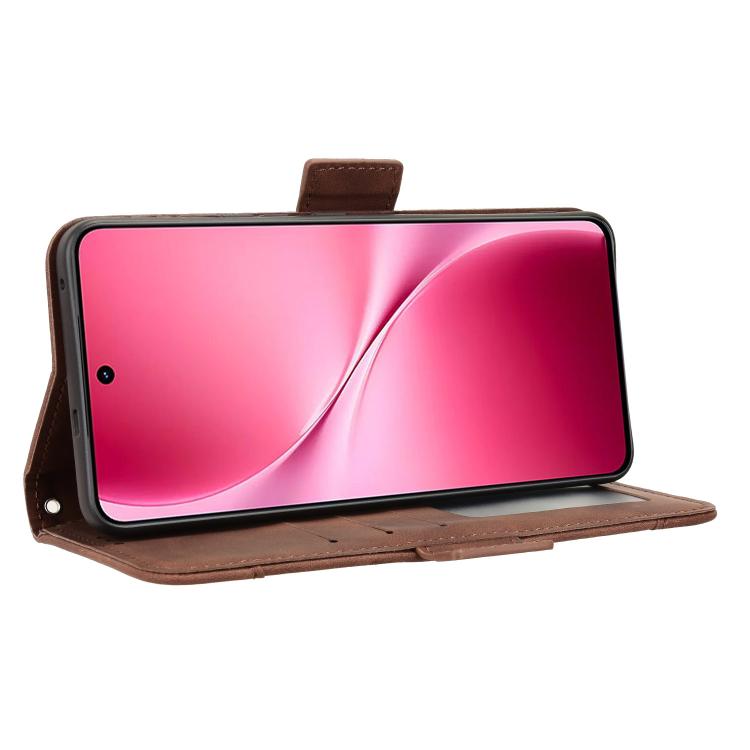 For vivo V60 Lite 4G / 5G Skin Feel Calf Texture Card Slots Leather Phone Case