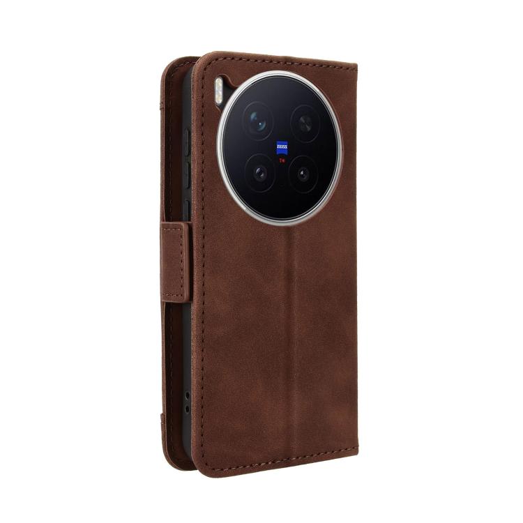 For vivo X300 Pro Skin Feel Calf Texture Card Slots Leather Phone Case