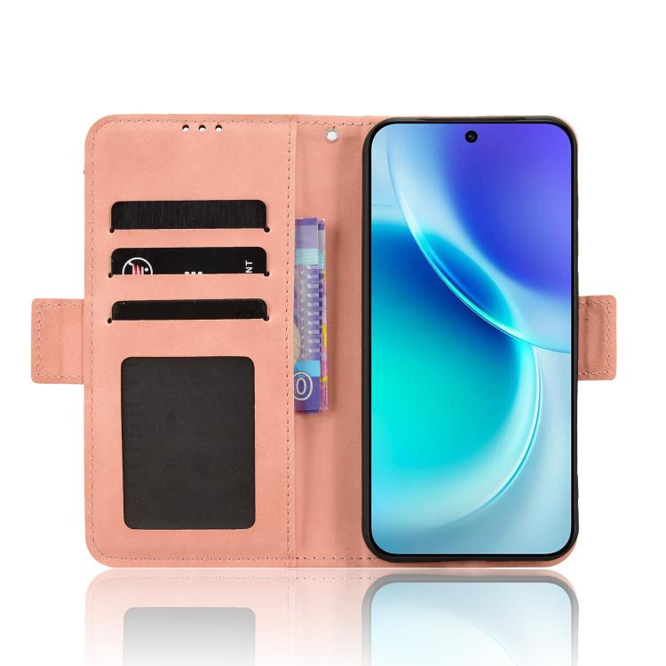 For vivo X300 Skin Feel Calf Texture Card Slots Leather Phone Case