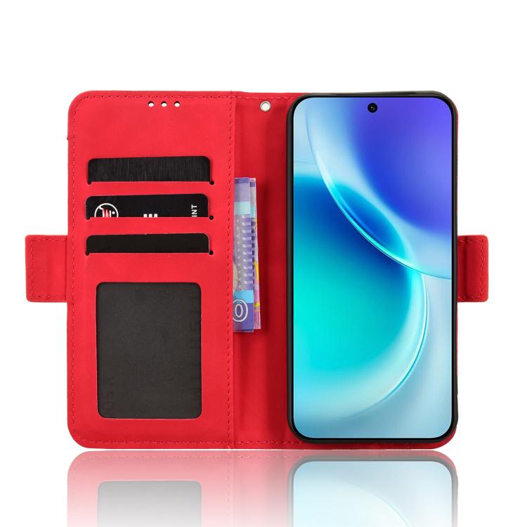 For vivo X300 Skin Feel Calf Texture Card Slots Leather Phone Case