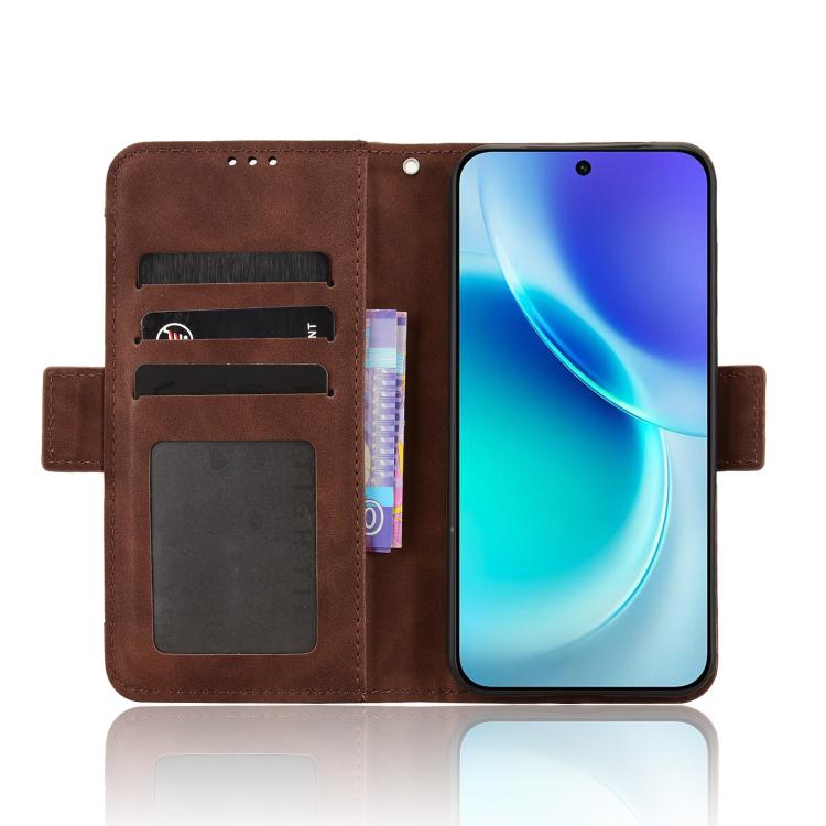 For vivo X300 Skin Feel Calf Texture Card Slots Leather Phone Case