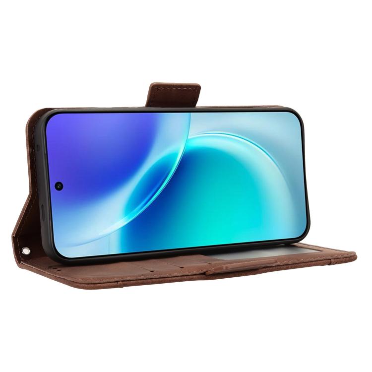 For vivo X300 Skin Feel Calf Texture Card Slots Leather Phone Case