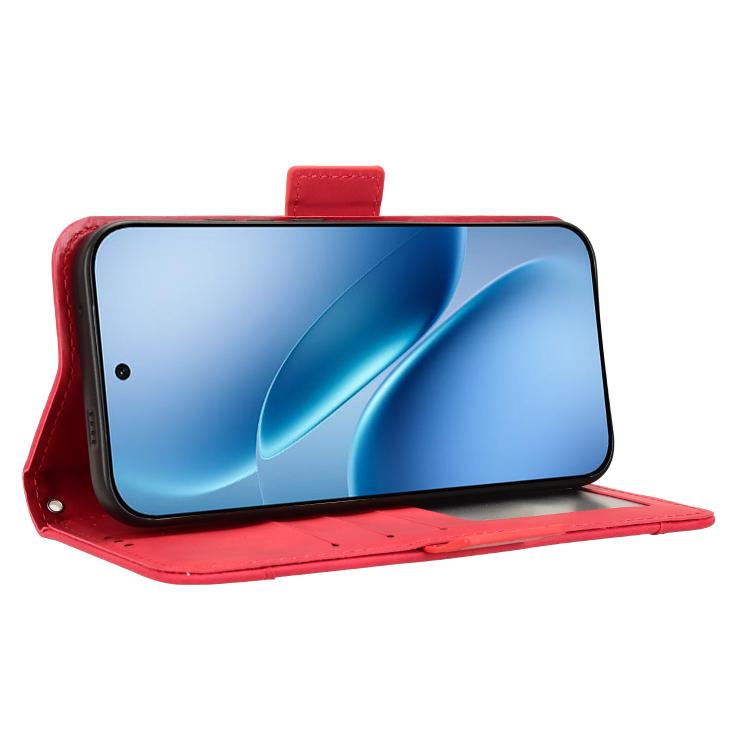 For vivo iQOO Z11 Turbo 5G / 15R 5G Skin Feel Calf Texture Card Slots Leather Phone Case