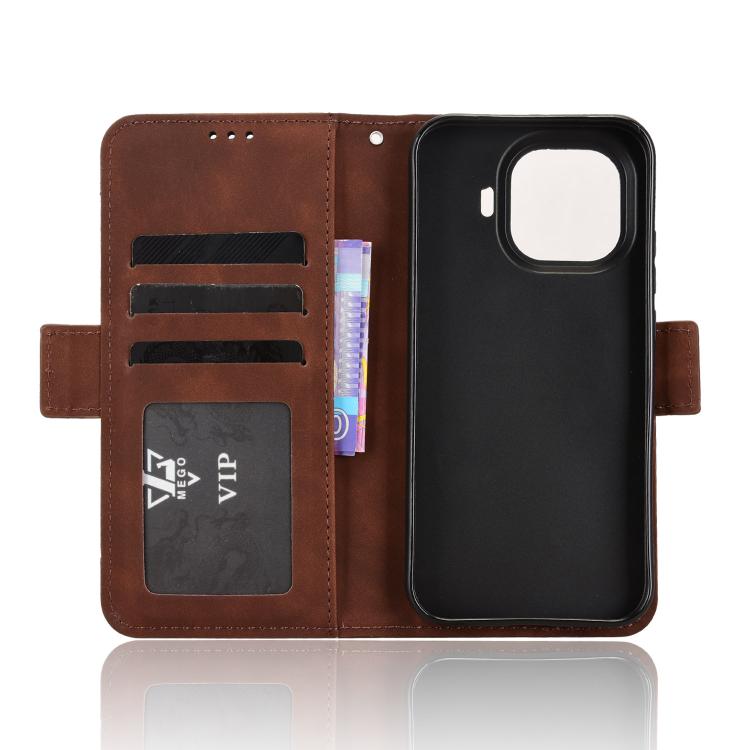 For vivo iQOO Z11 Turbo 5G / 15R 5G Skin Feel Calf Texture Card Slots Leather Phone Case