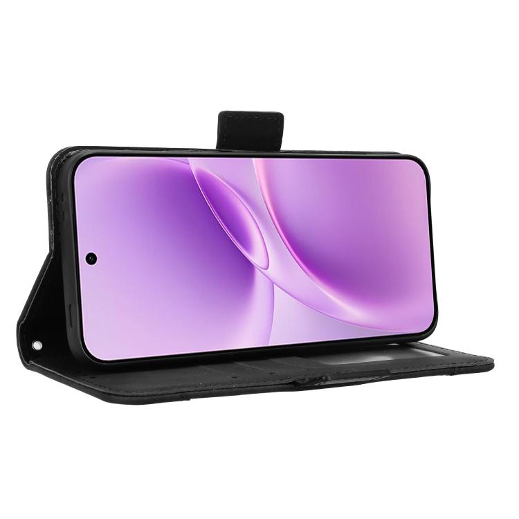 For vivo V70 FE 5G Skin Feel Calf Texture Card Slots Leather Phone Case