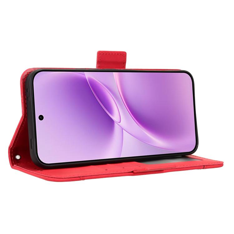 For vivo V70 FE 5G Skin Feel Calf Texture Card Slots Leather Phone Case