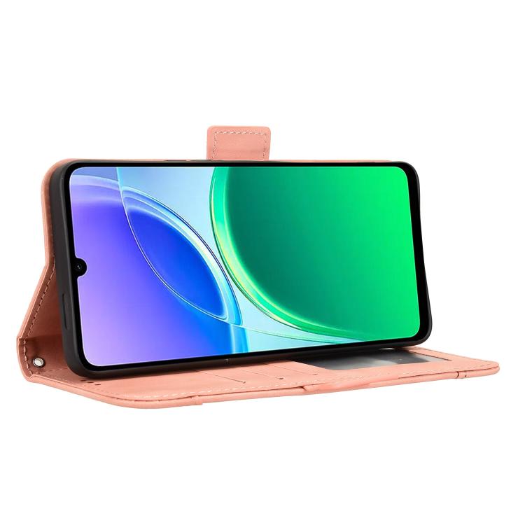 For vivo Y21 5G / Y05 4G Skin Feel Calf Texture Card Slots Leather Phone Case