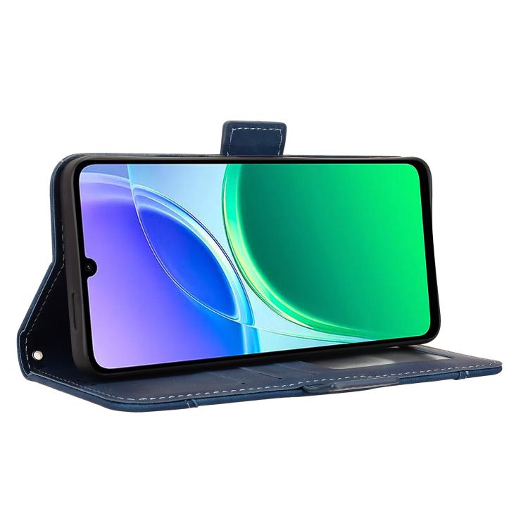 For vivo Y21 5G / Y05 4G Skin Feel Calf Texture Card Slots Leather Phone Case
