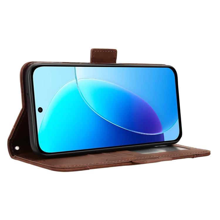 For vivo Y31d 4G / Y500i 5G Skin Feel Calf Texture Card Slots Leather Phone Case