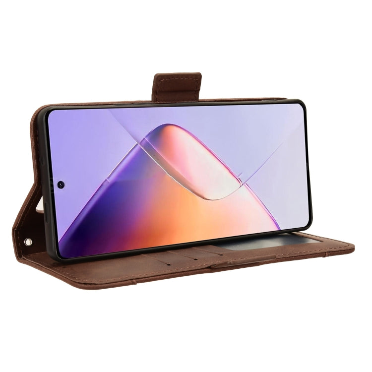 For Infinix Note 40 4G Skin Feel Calf Texture Card Slots Leather Phone Case