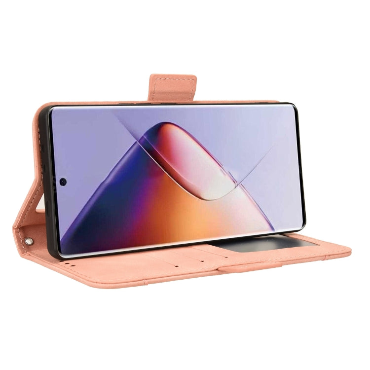 For Infinix Note 40 Pro 4G Skin Feel Calf Texture Card Slots Leather Phone Case