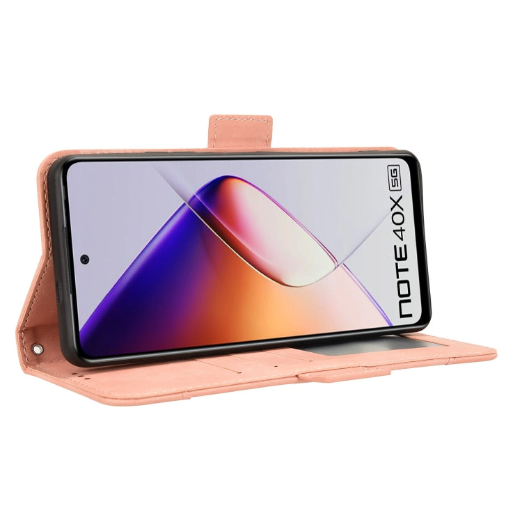 For Infinix Note 40X 5G Skin Feel Calf Texture Card Slots Leather Phone Case