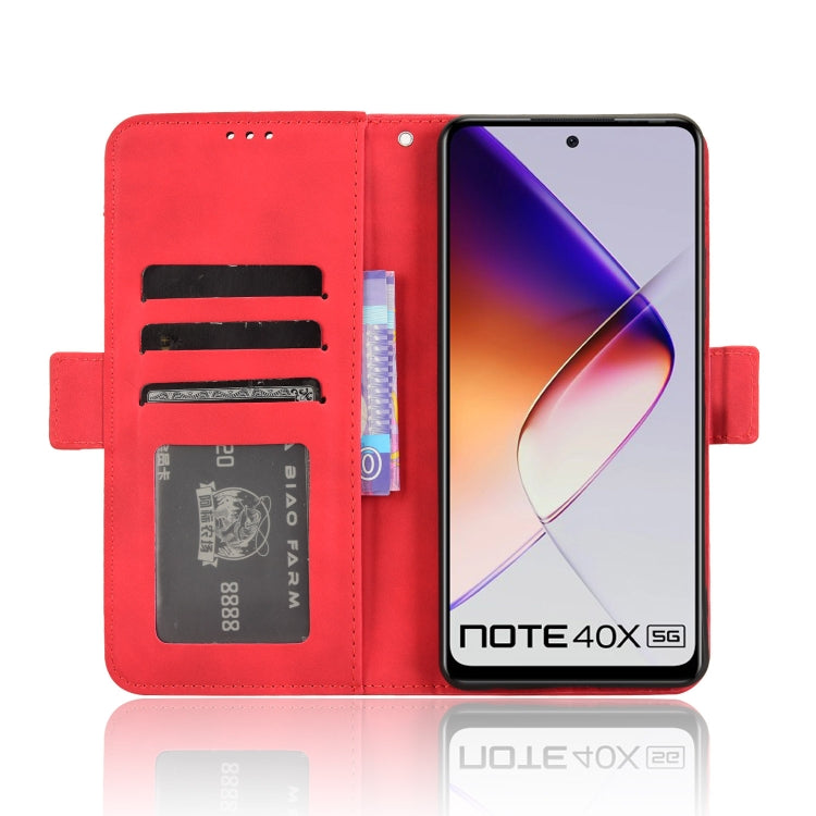 For Infinix Note 40X 5G Skin Feel Calf Texture Card Slots Leather Phone Case